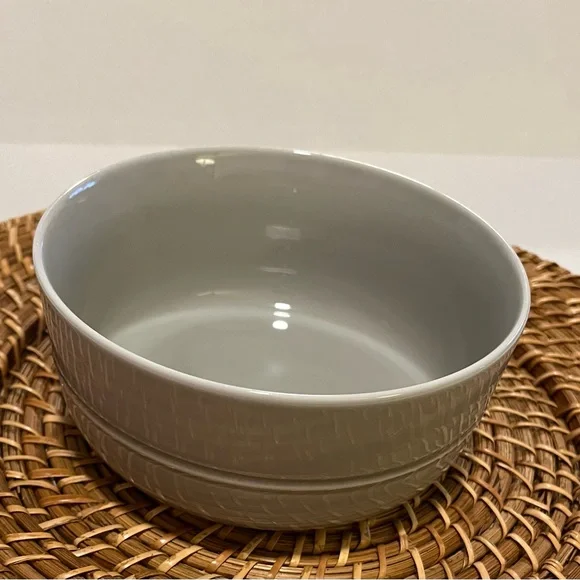 Crate & Barrel Aaron Probyn Light Gray Bowl 6" Cereal Soup - Picture 4 of 9